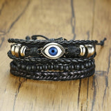 Braided Wrap Leather Bracelets