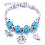Charm Bracelet Love Heart Key and Lock Bracelet