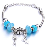 Charm Bracelet Love Heart Key and Lock Bracelet