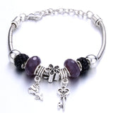 Charm Bracelet Love Heart Key and Lock Bracelet