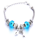 Charm Bracelet Love Heart Key and Lock Bracelet