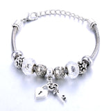 Charm Bracelet Love Heart Key and Lock Bracelet