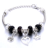 Charm Bracelet Love Heart Key and Lock Bracelet