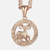 Zodiac Sign Pendant Necklace
