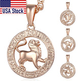 Zodiac Sign Pendant Necklace