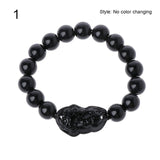 Unisex Obsidian Stone Beads Bracelets