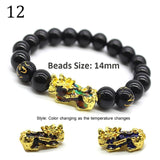 Unisex Obsidian Stone Beads Bracelets