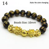 Unisex Obsidian Stone Beads Bracelets