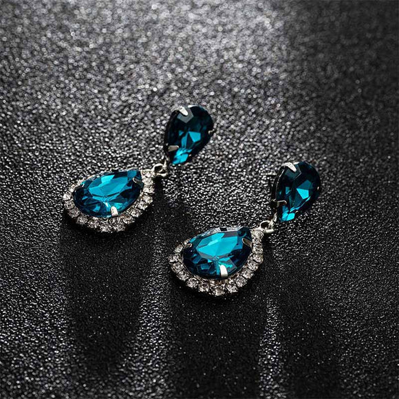 Crystal Rhinestone Dangle Earrings