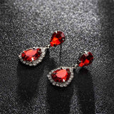 Crystal Rhinestone Dangle Earrings
