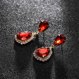 Crystal Rhinestone Dangle Earrings